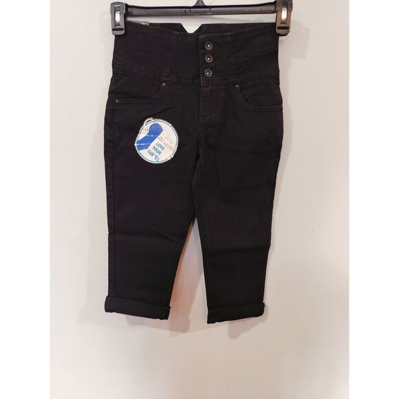 Rebel by Right Denim - Rebel By Right High Waist Cropped Black Jeans Womens Size 1 Skinny
